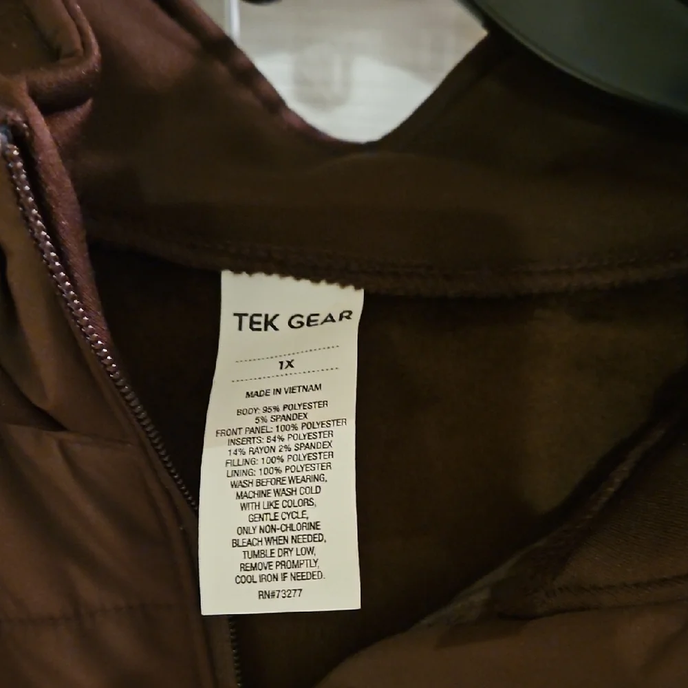 Tek Gear Women's Chocolate Brown Puffer Jacket - Picture 2 of 5